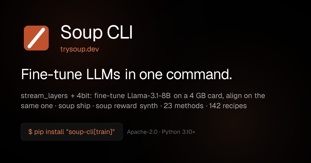 Soup website preview